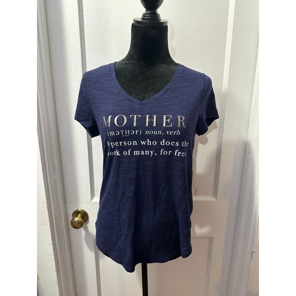 Apt 9‎ Navy Mother Graphic Short Sleeve Tee in S